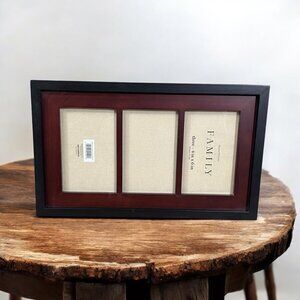 HomeTrends Family Collage Picture Frame With Three 4"x6" Openings